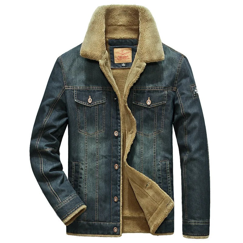 Men's Fleece-Lined Denim Jacket