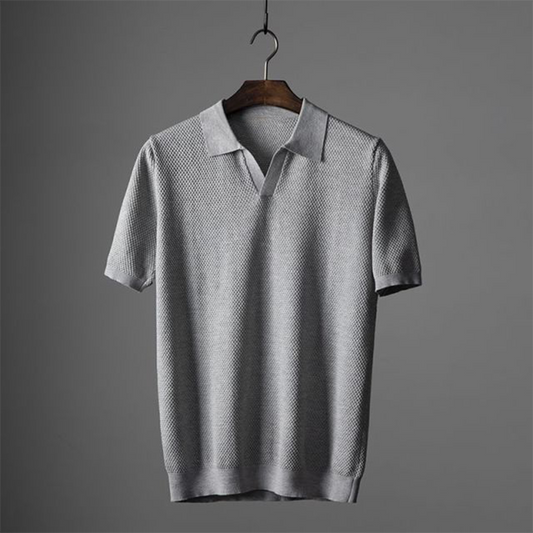 Men's Knitted Polo Shirt