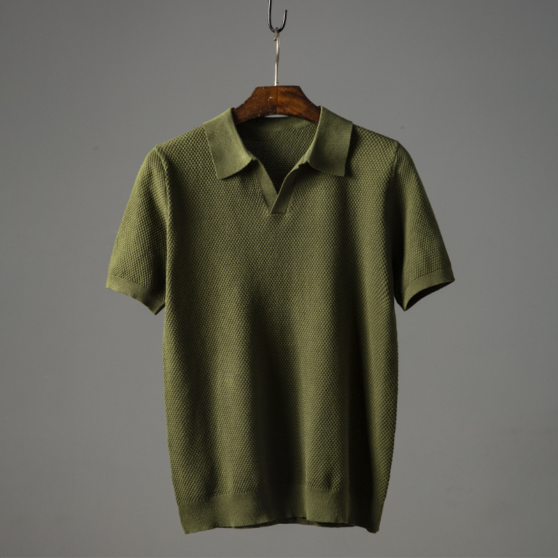 Men's Knitted Polo Shirt