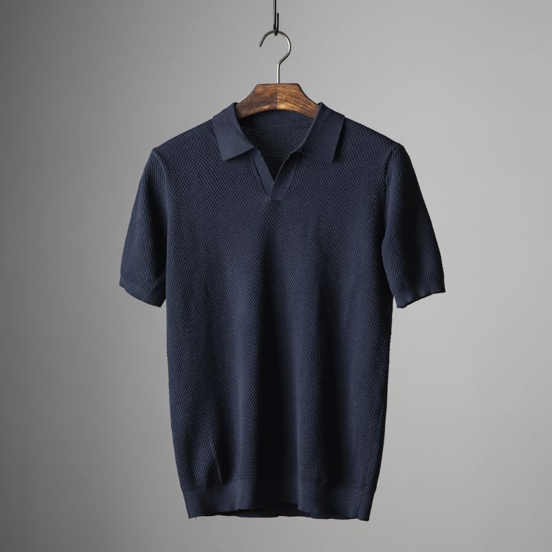 Men's Knitted Polo Shirt