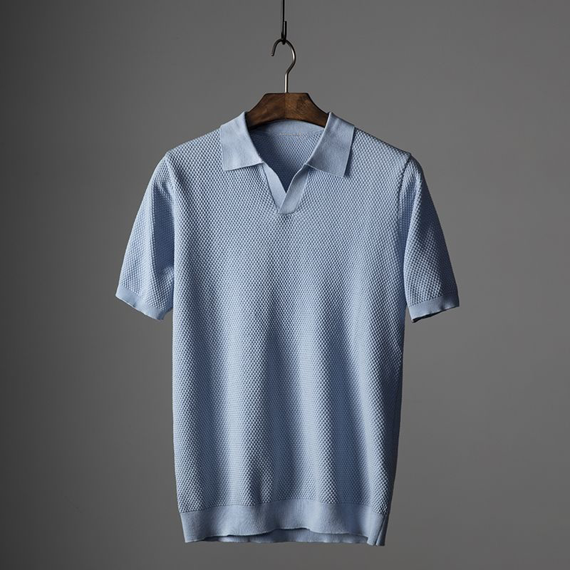 Men's Knitted Polo Shirt