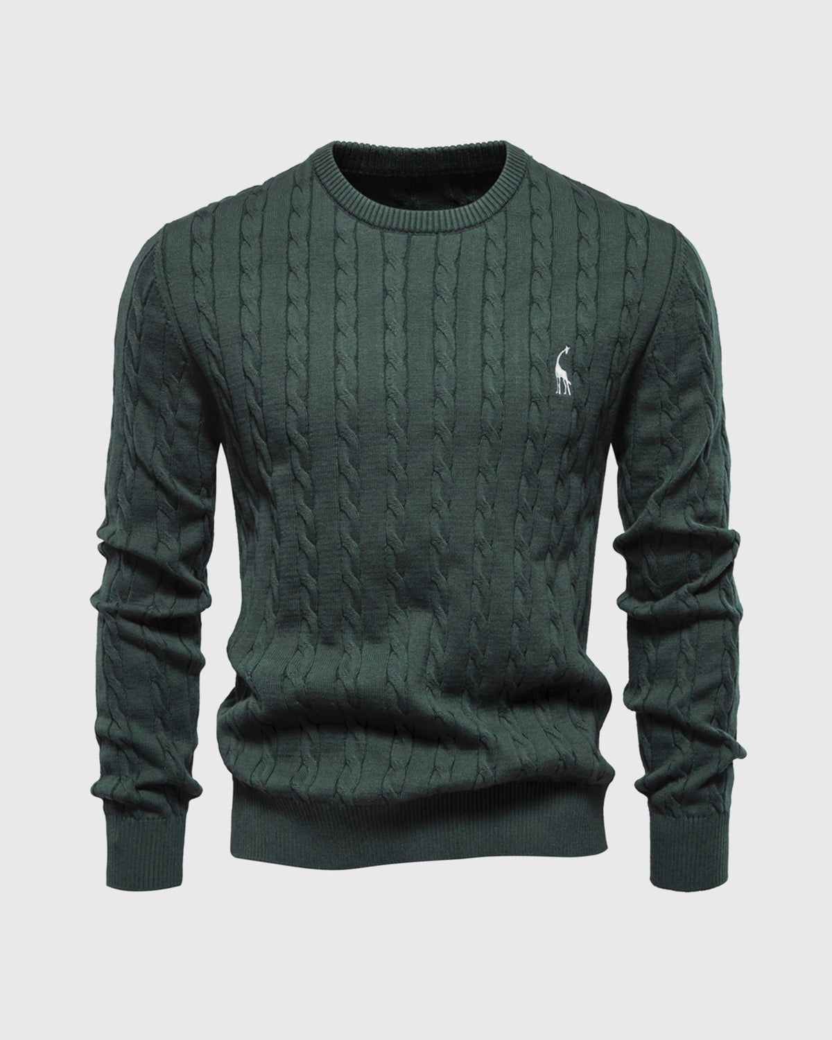 Men's Modern Cable-Knit Sweater