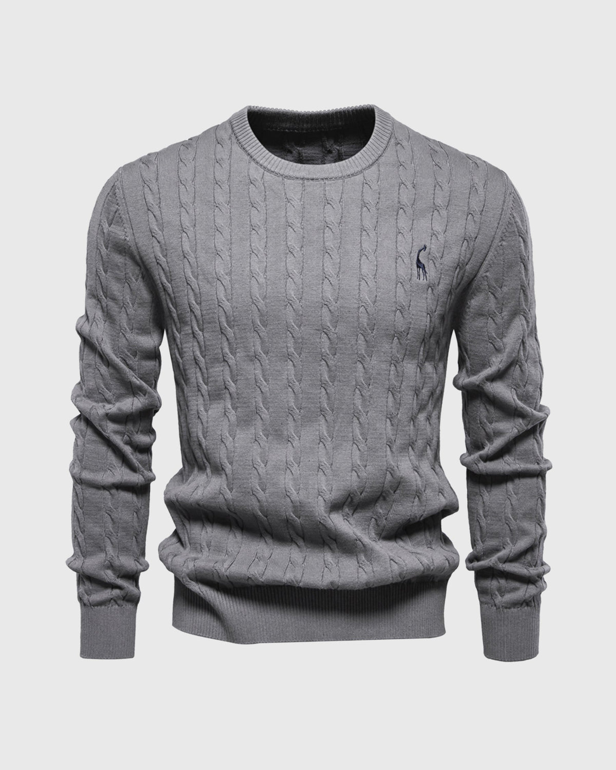 Men's Modern Cable-Knit Sweater
