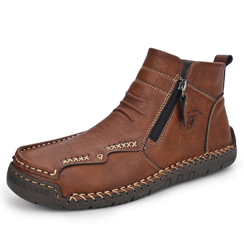 Men's Orthopedic Outdoor Zipper Boots