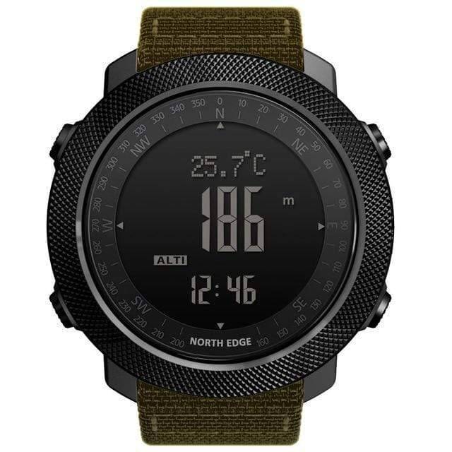 Men's Outdoor Altimeter Digital Compass Watch