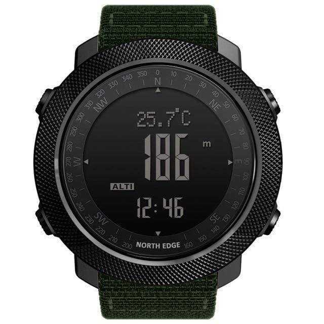 Men's Outdoor Altimeter Digital Compass Watch