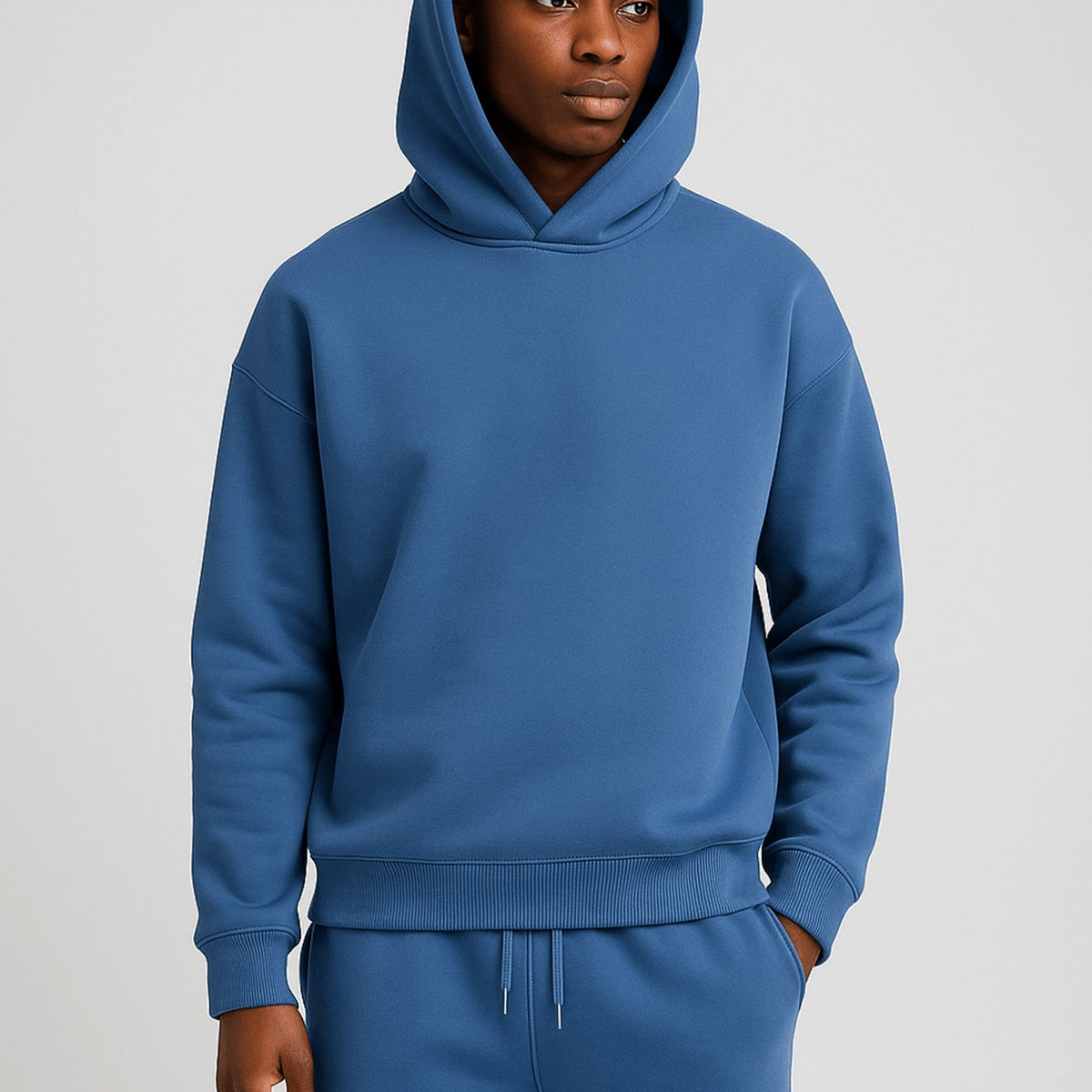 Men's Oversized Fleece Hoodie and Jogger Tracksuit Set