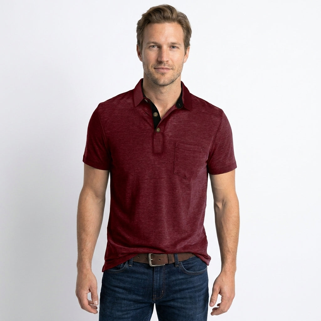 Men's Polo Shirt Modern Polo Collar Stylish