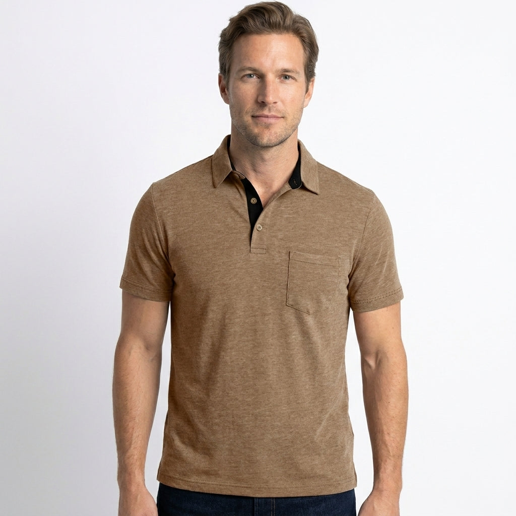 Men's Polo Shirt Modern Polo Collar Stylish