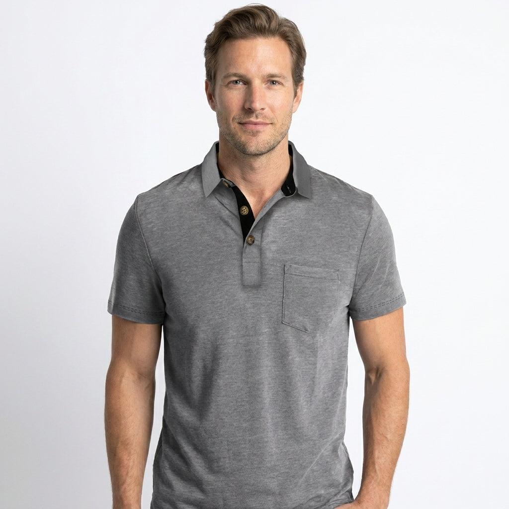 Men's Polo Shirt Modern Polo Collar Stylish