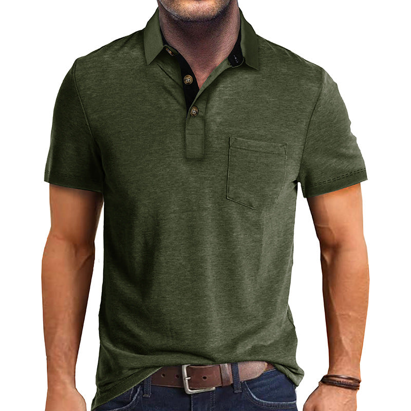 Men's Polo Shirt Modern Polo Collar Stylish