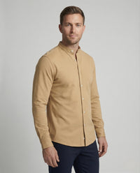 Men's Slim Fit Stand-Up Collar Shirt
