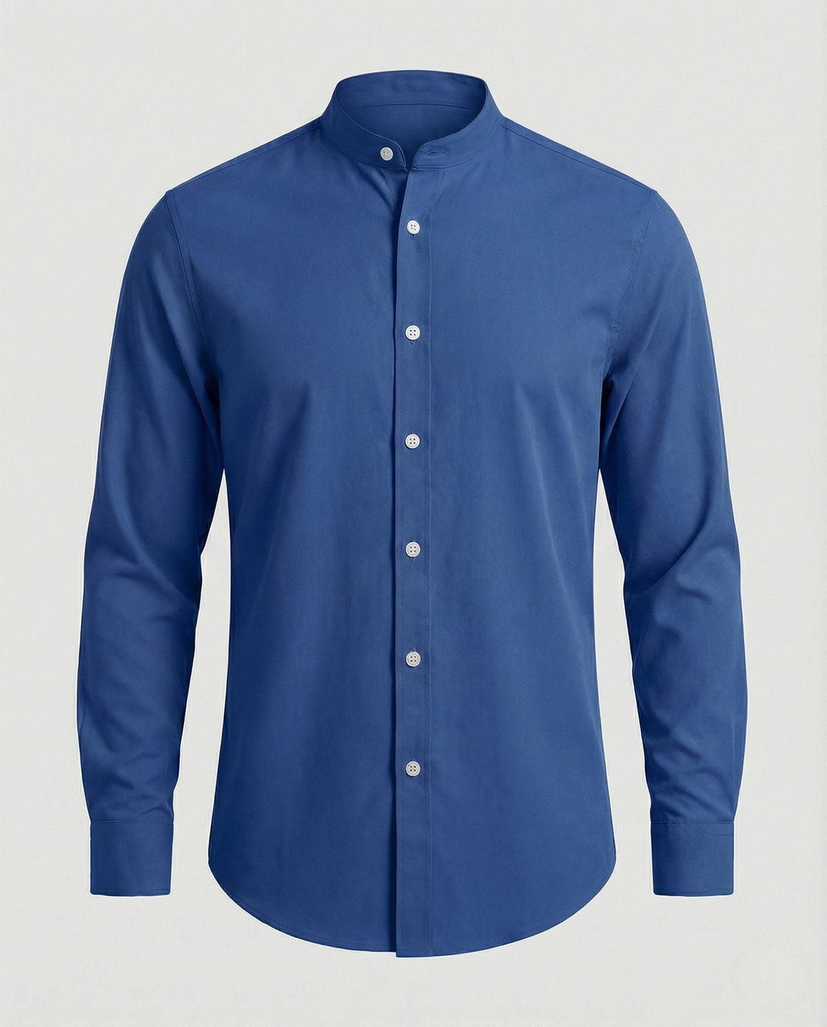 Men's Slim Fit Stand-Up Collar Shirt