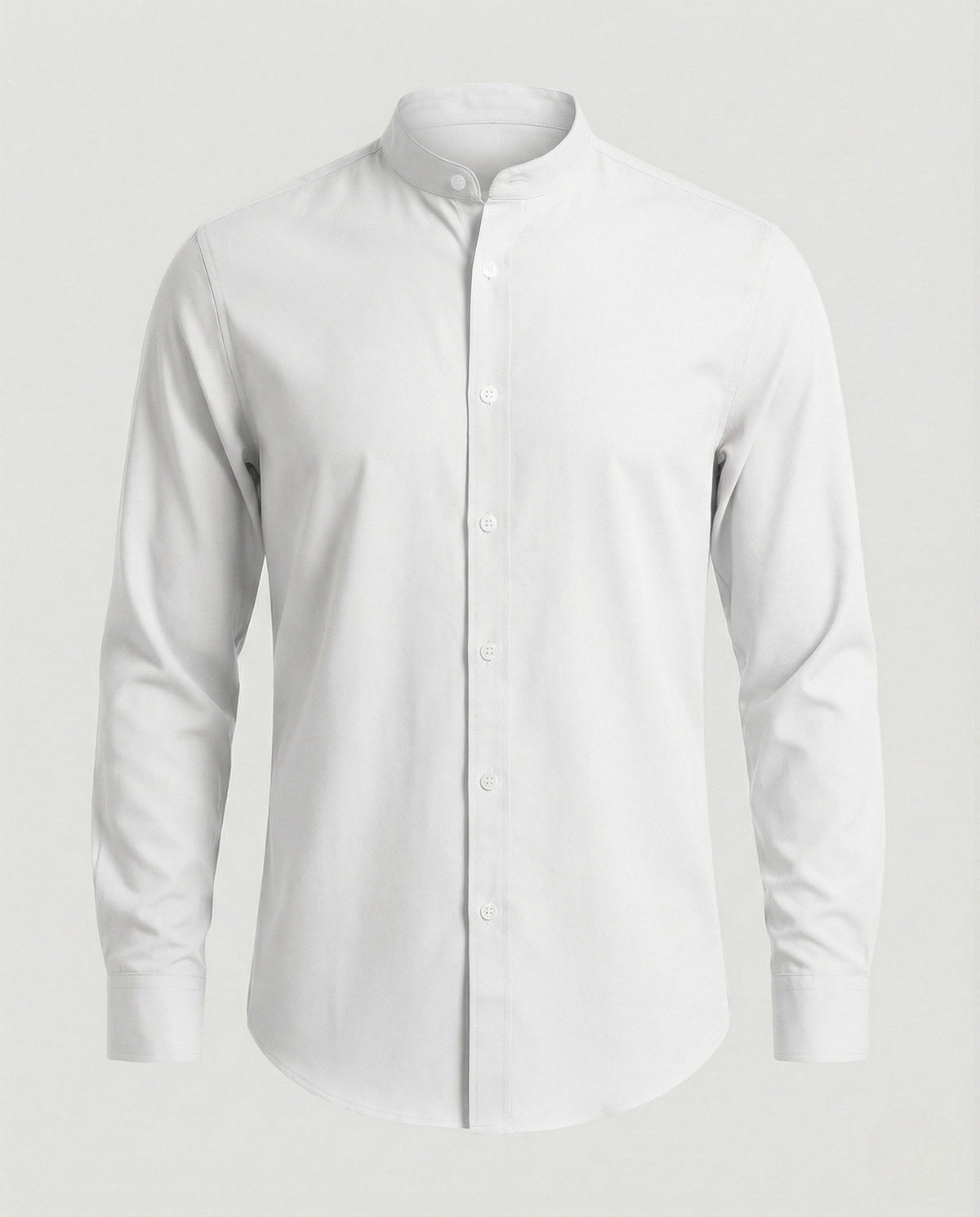 Men's Slim Fit Stand-Up Collar Shirt