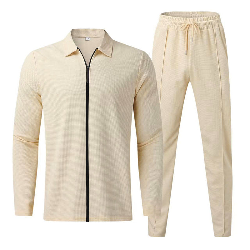 Men's Tracksuit with Modern Zipper and Elastic Waistband Closora