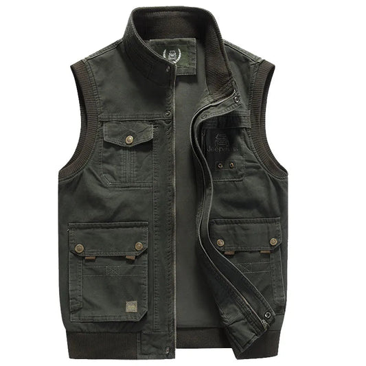 Men's Vintage Outdoor Vest with Practical Pockets