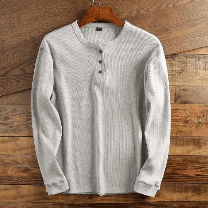 Men's Waffle-Knit Autumn Shirt