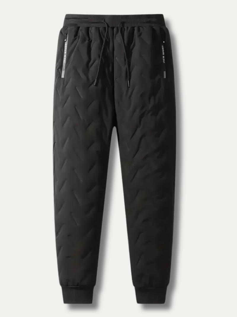 Men's Warm Fleece Sweatpants with Zip Pockets
