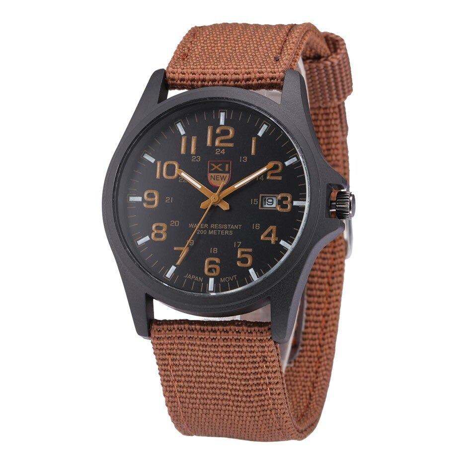 Men's Waterproof Tactical Military Watch with Stopwatch and Backlight