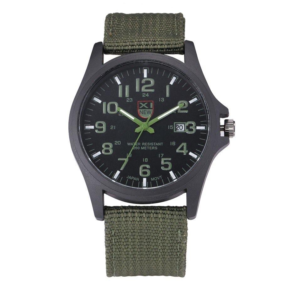 Men's Waterproof Tactical Military Watch with Stopwatch and Backlight