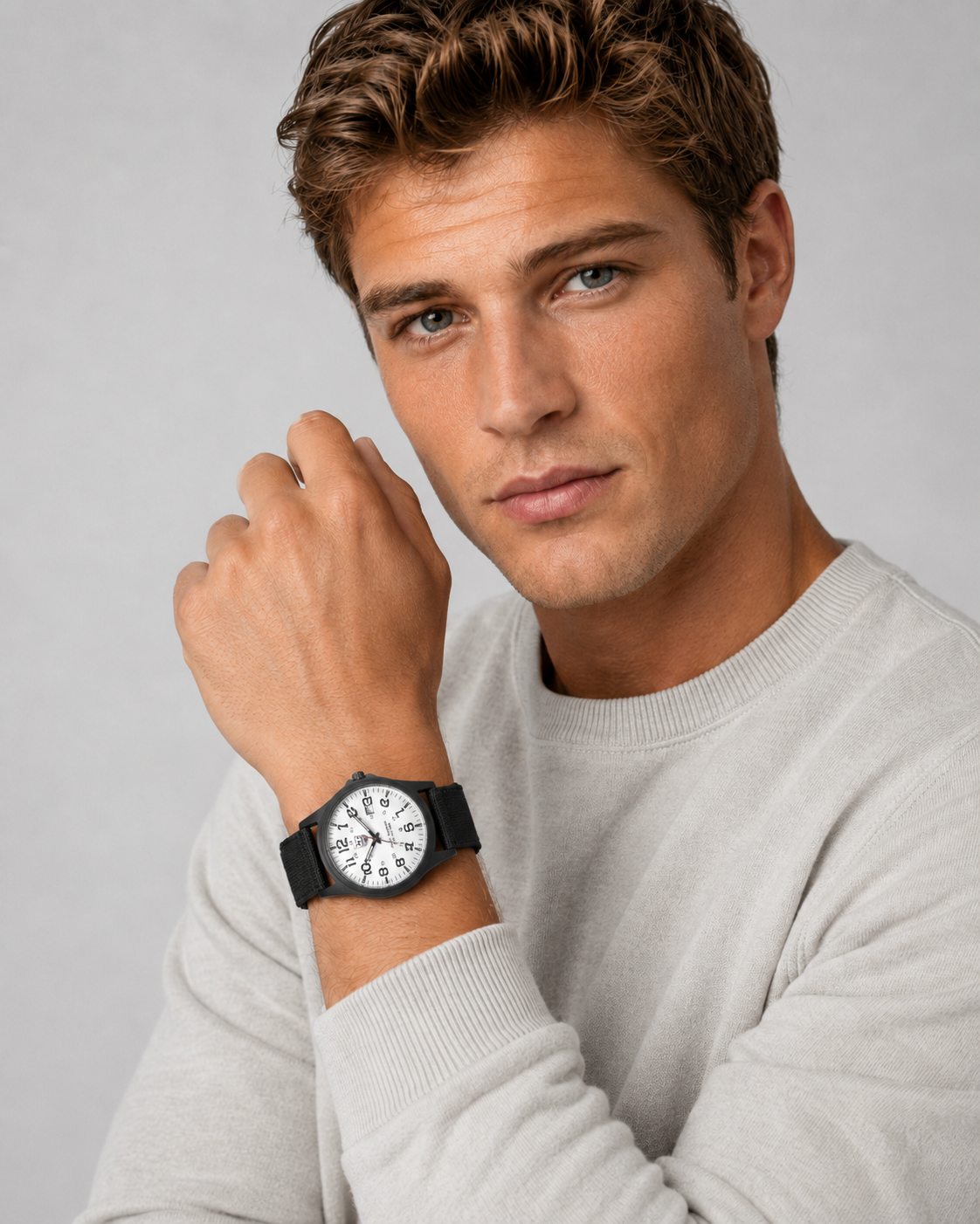 Men's Waterproof Tactical Military Watch with Stopwatch and Backlight