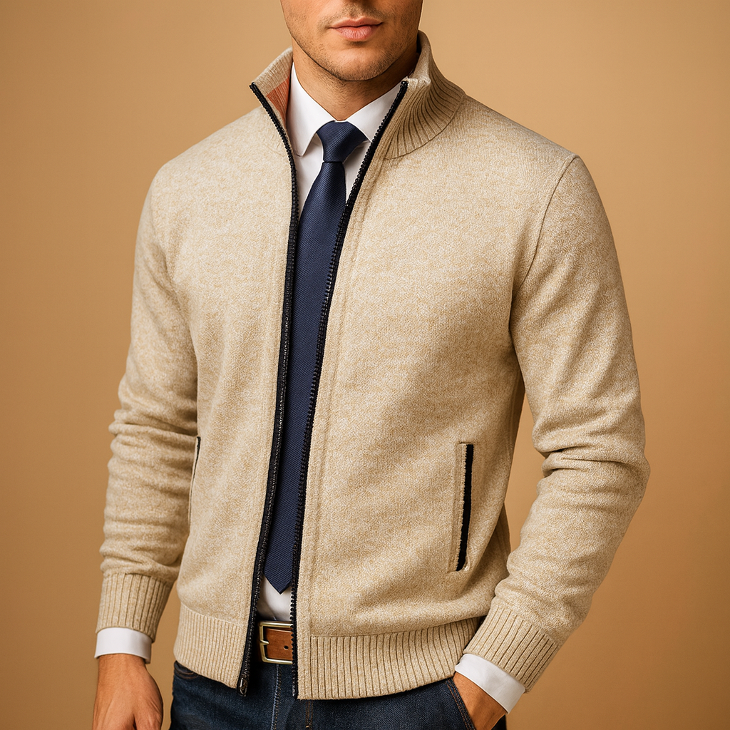 Men's Zip-Up Cardigan