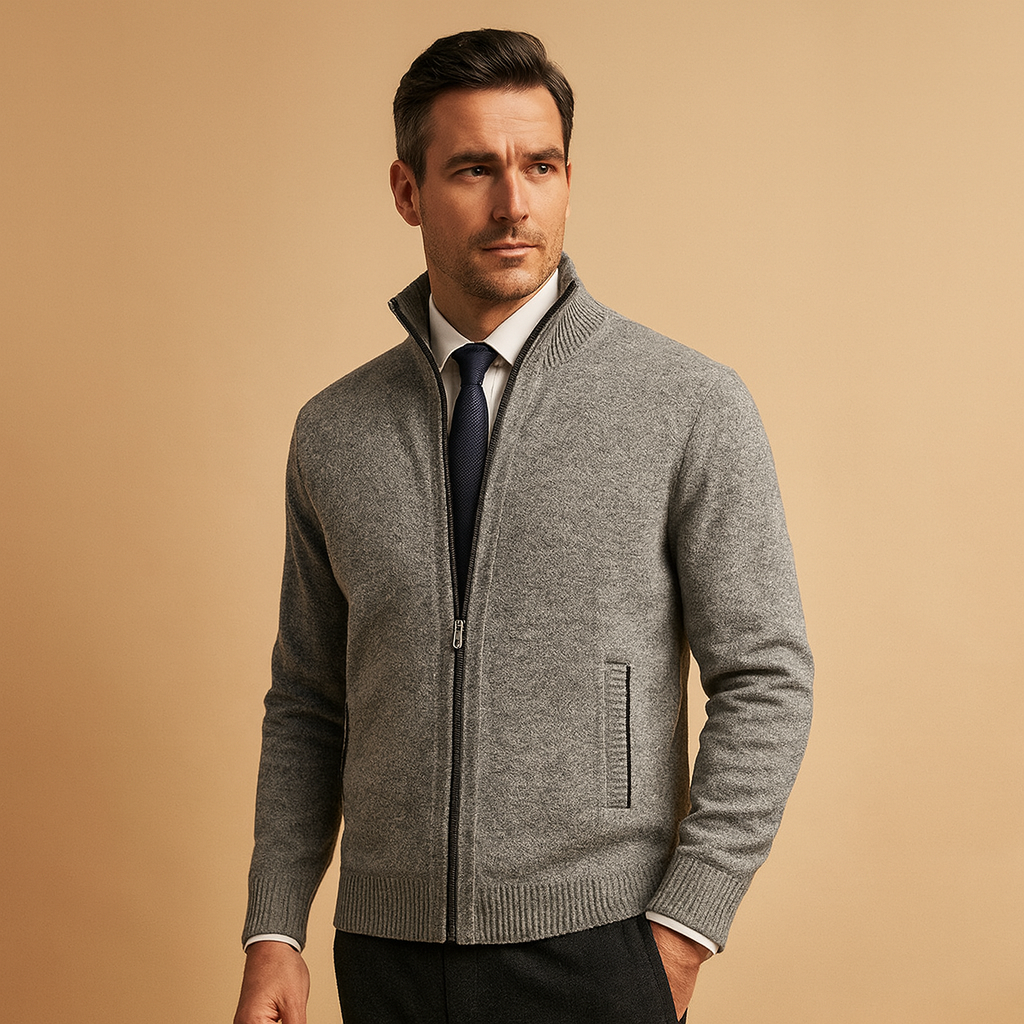 Men's Zip-Up Cardigan