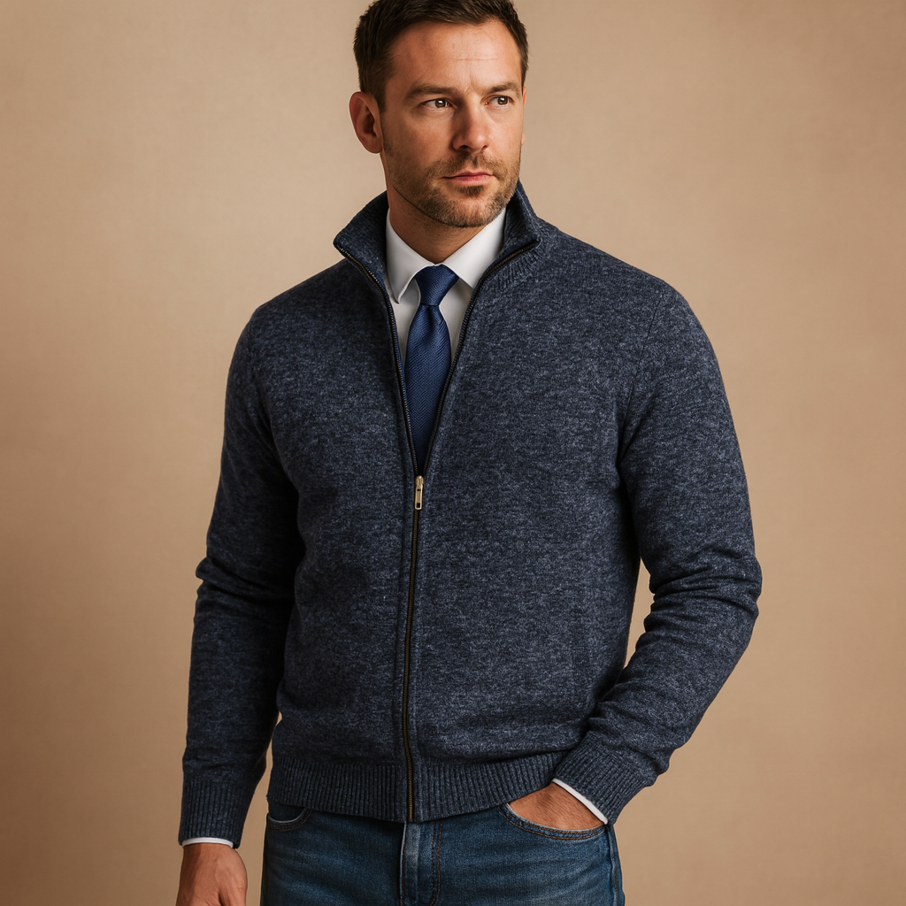 Men's Zip-Up Cardigan