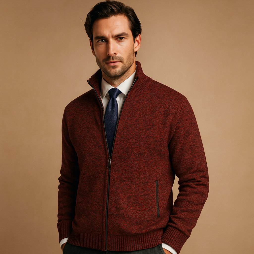 Men's Zip-Up Cardigan