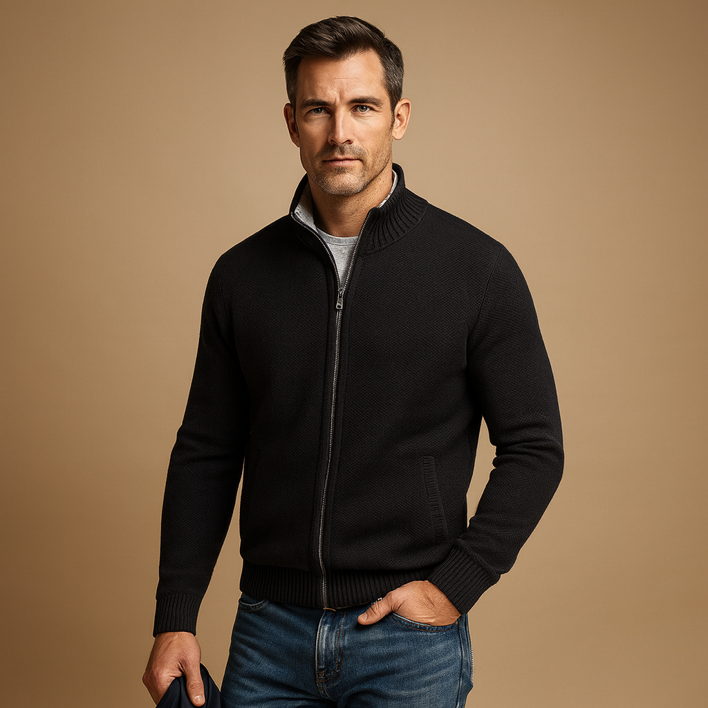 Men's Zip-Up Cardigan