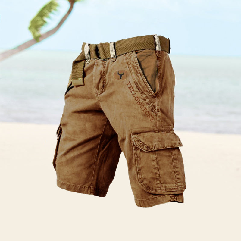 Image of Men's Belted Cargo Shorts