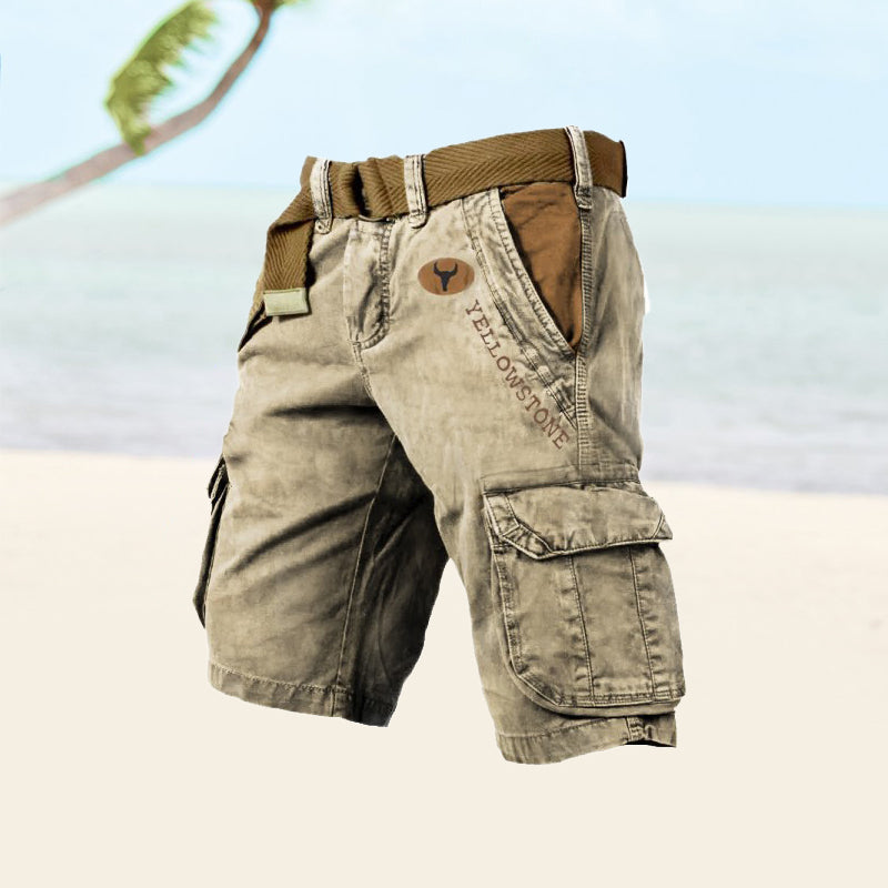 Image of Men's Belted Cargo Shorts