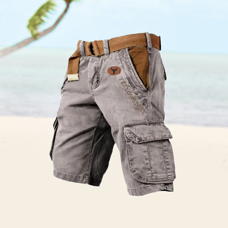 Image of Men's Belted Cargo Shorts