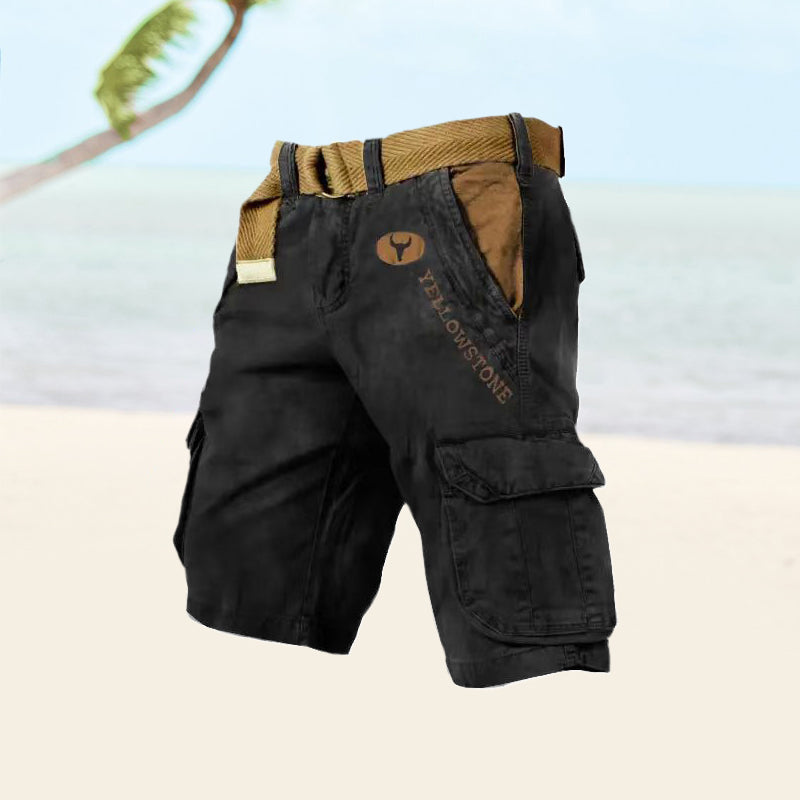 Image of Men's Belted Cargo Shorts