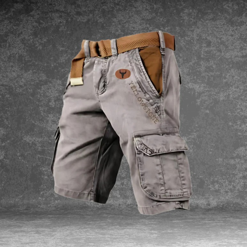 Image of Men's Belted Cargo Shorts