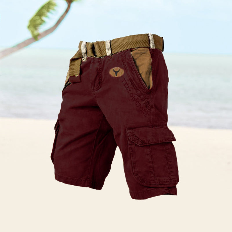 Image of Men's Belted Cargo Shorts