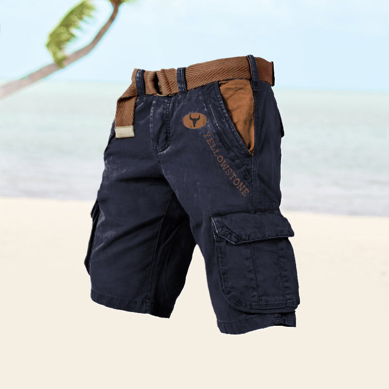 Image of Men's Belted Cargo Shorts