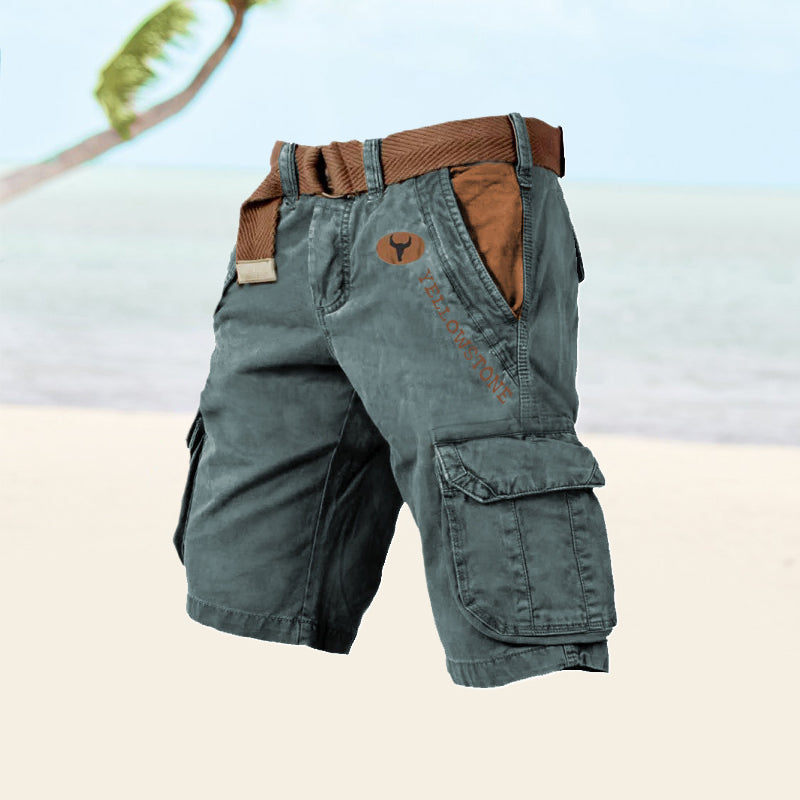 Image of Men's Belted Cargo Shorts