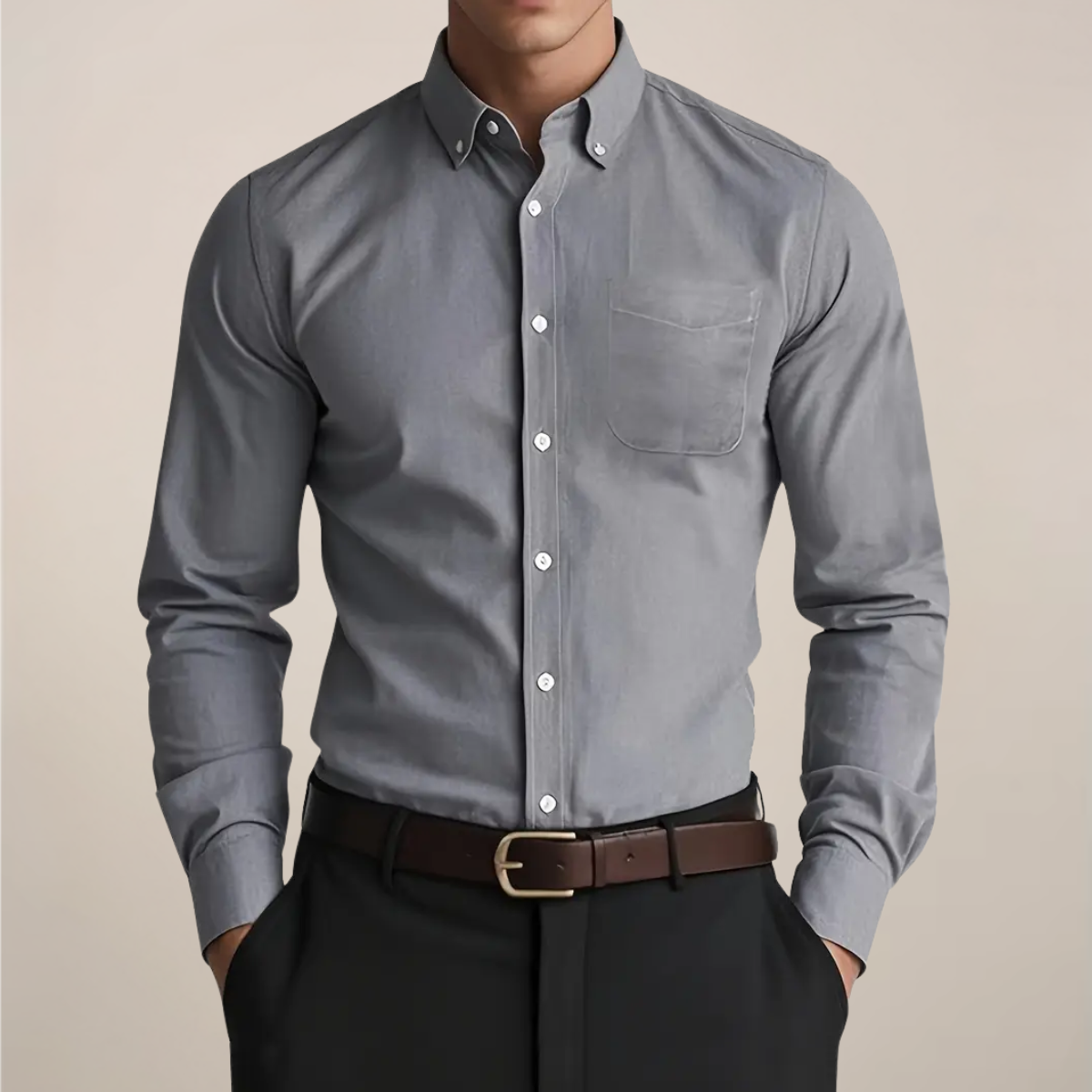 Image of Men's Button-Down Long Sleeve Shirt