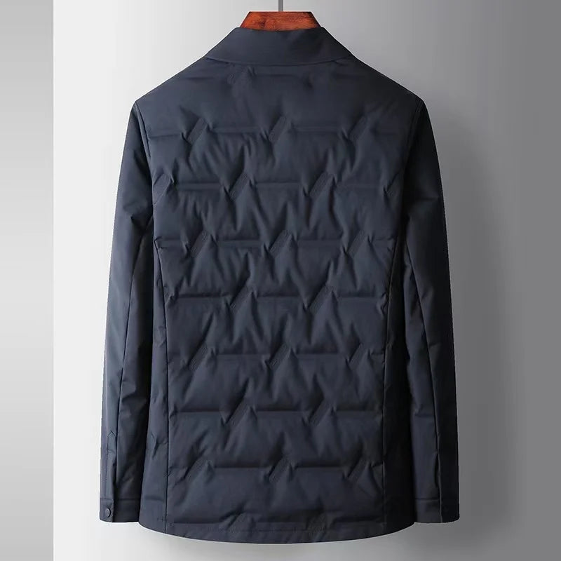 Image of Men's Button-Down Padded Collar Jacket