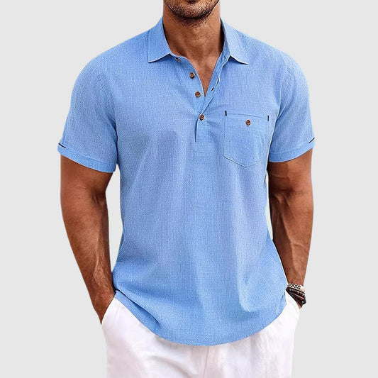 Image of Men's Button-Down Polo Shirt