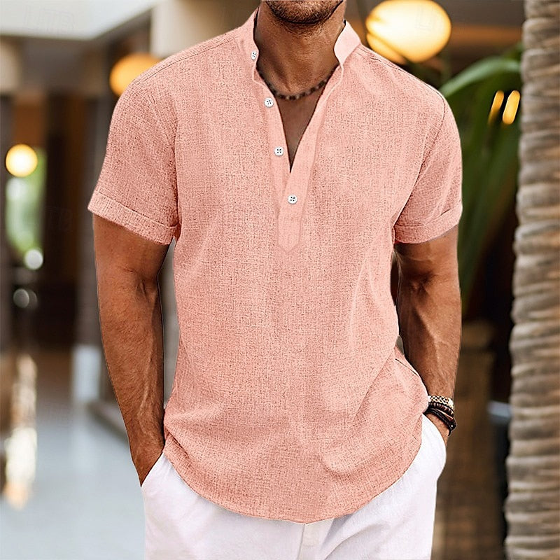 Image of Men's Button-Down Short Sleeve Shirt