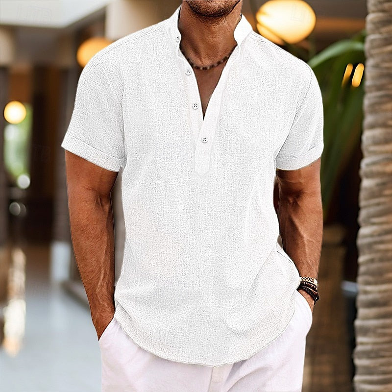 Image of Men's Button-Down Short Sleeve Shirt