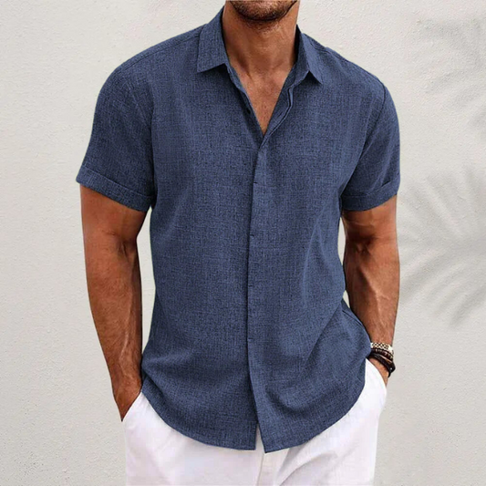 Image of Men's Button-Down Short Sleeve Shirt