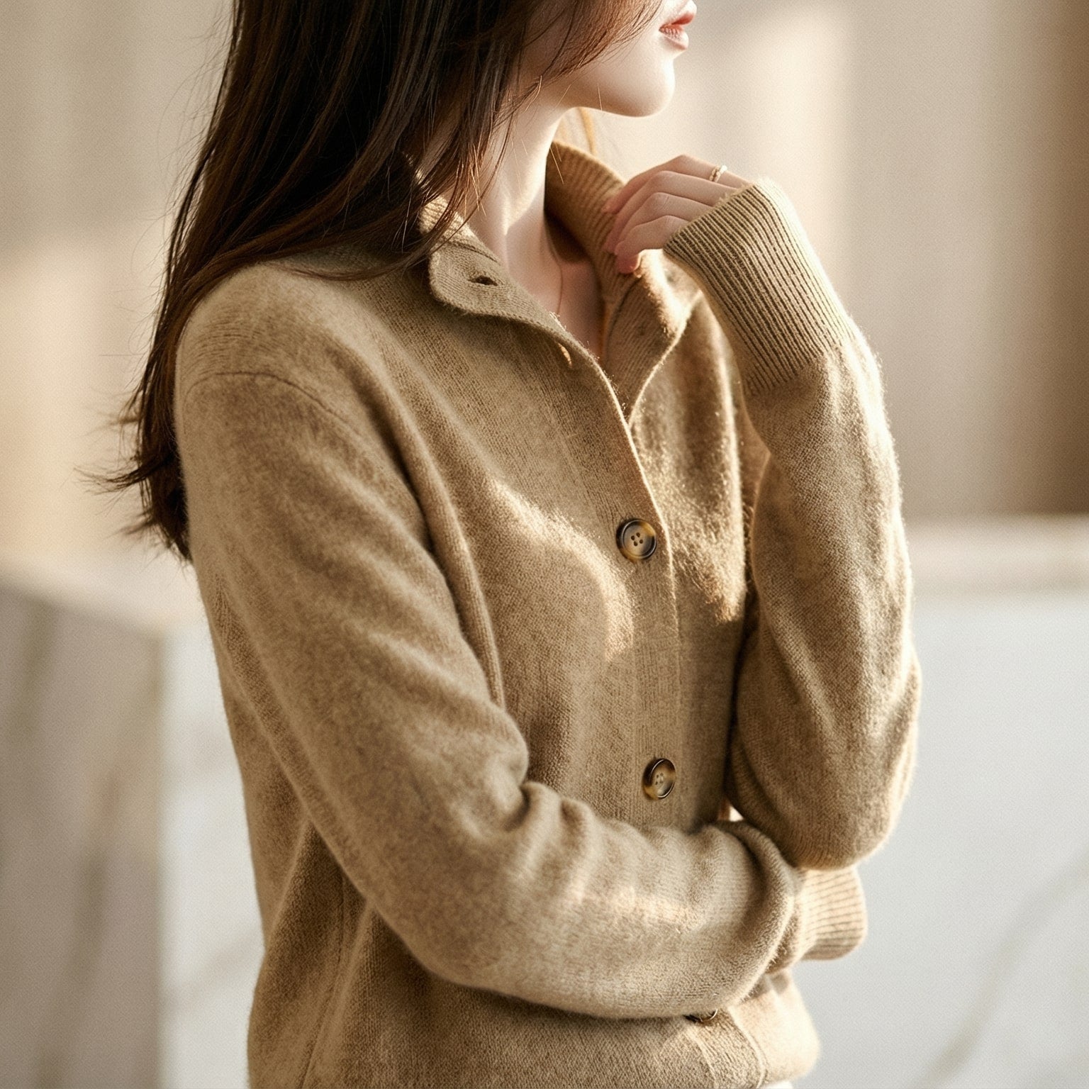 Image of Men's Button-Front Cardigan