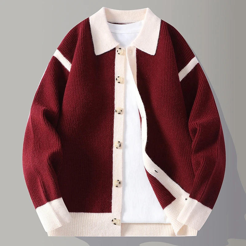 Image of Men's Button-Front Sweater Jacket