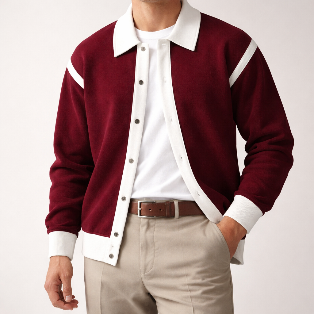 Image of Men's Button-Front Sweater Jacket