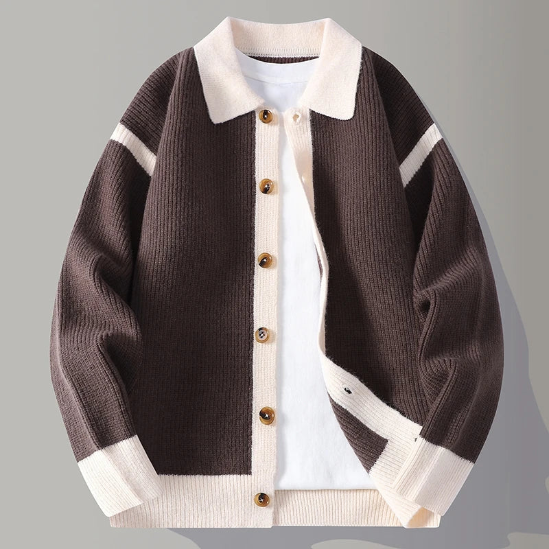 Image of Men's Button-Front Sweater Jacket