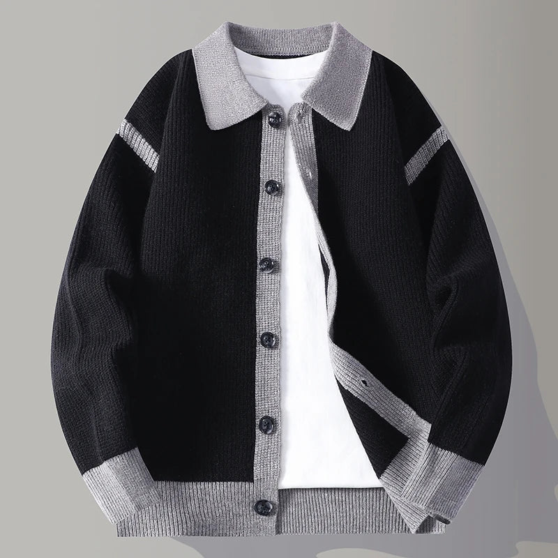 Image of Men's Button-Front Sweater Jacket