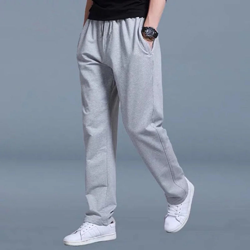 Image of Men's Drawstring Straight Leg Casual Pants